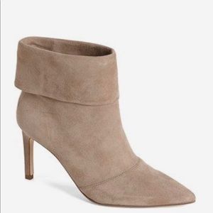 Tan Suede Ankle Booties